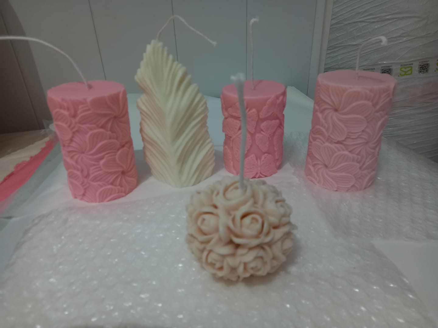 Customer photo review of MECHAS PARA VELAS SIN ENCERAR