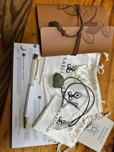 Customer photo review of AuraBloom Subscription Box