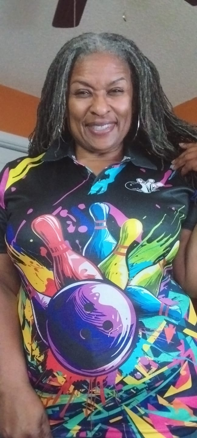 Customer photo review of Colorful bowling jerseys Bowling Polo, 1/4 Zip Shirt for Women Custom Bowling Team shirts for bowlers NQS7597