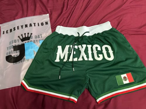 Customer photo review of Mexico Heritage Basketball Shorts
