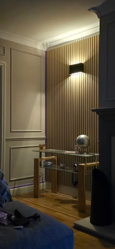 Customer photo review of Wooden Wall Panel | Natural Oak | Premium 3-sided Wood Veneer