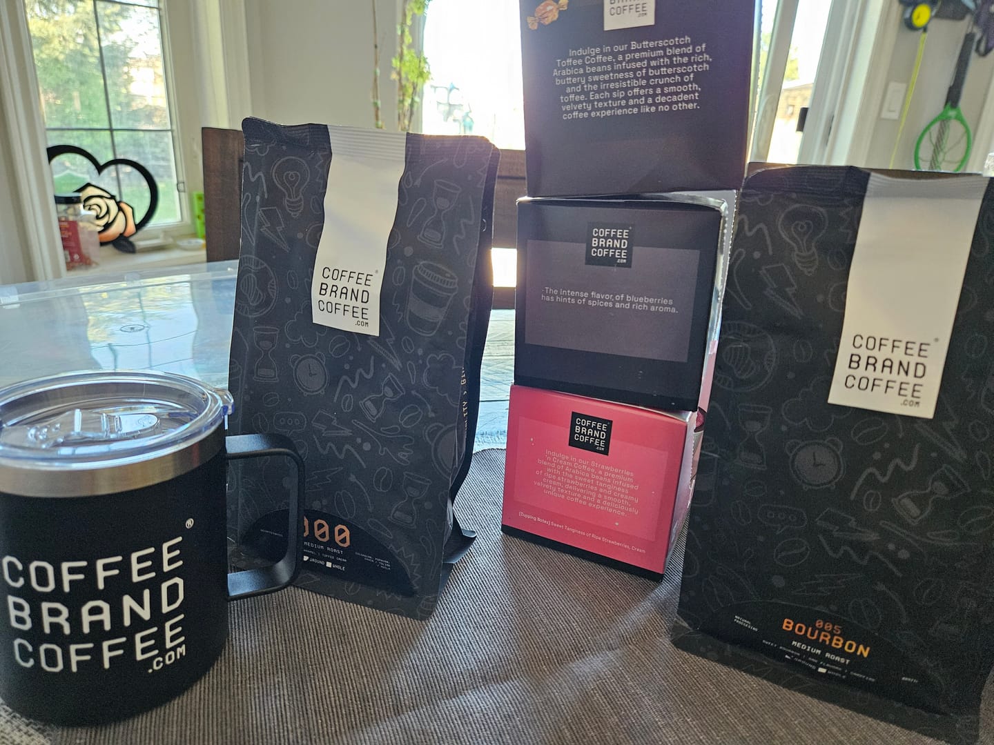 Customer photo review of Bourbon Flavored Coffee