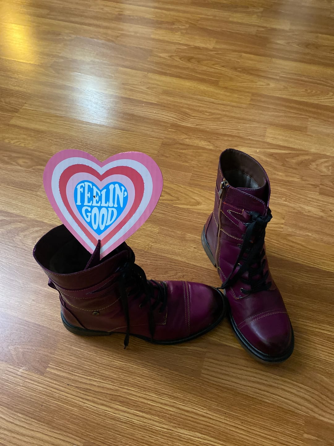 Customer photo review of Comfortable Genuine Leather Boots With Laces And Inside Zippers