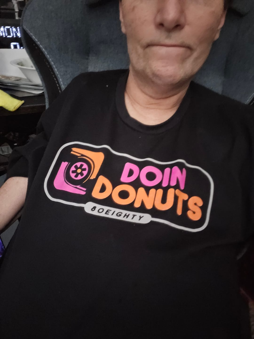 Customer photo review of 80Eighty® Doing Donuts Shirt