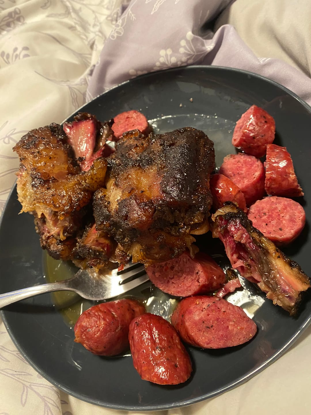 Customer photo review of Oxtail Infused Beef Sausage