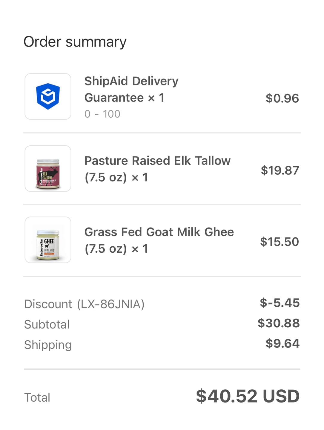 Customer photo review of Grass Fed Goat Milk Ghee (7.5 oz)