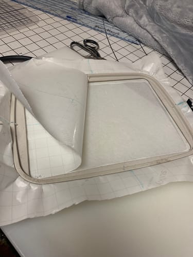 Customer photo review of Sulky Sticky Plus Stabilizer, 12" x 6yds