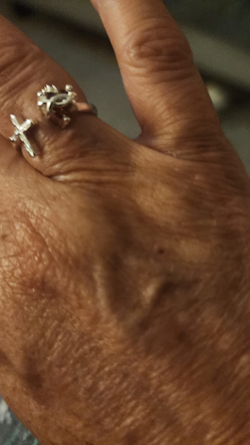 Customer photo review of FREE Today: Sacred Heart of Jesus Ring: With God All Things Are Possible