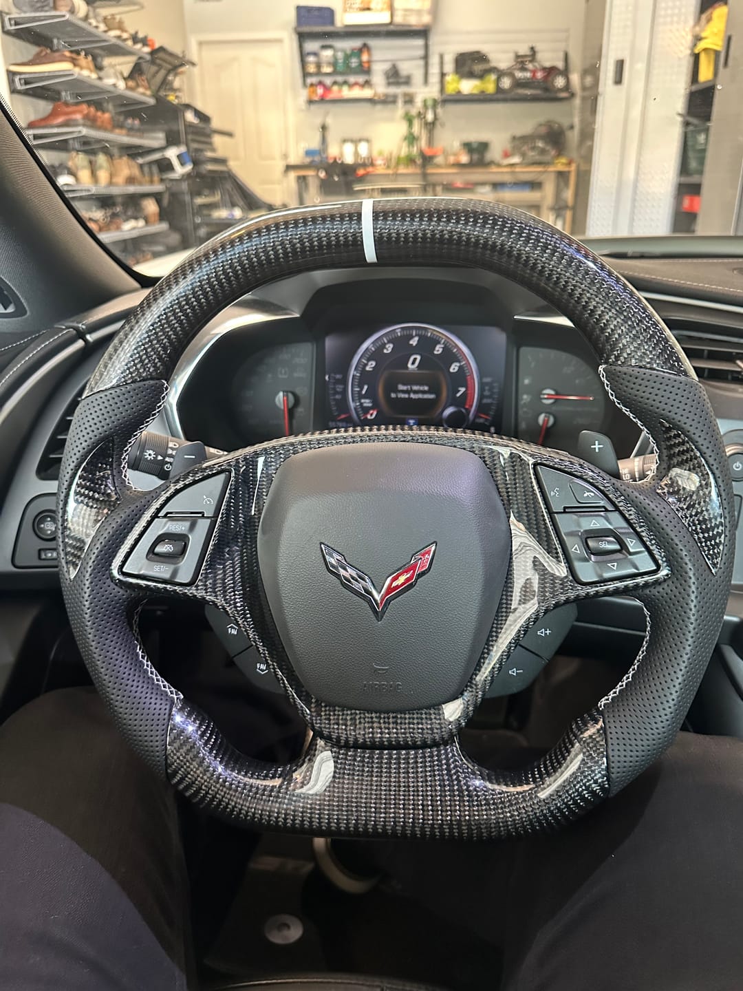 Customer photo review of [Complete] Custom Carbon Fiber Steering Wheel C7 Corvette Stingray/Z06/Grand Sport 2014-2019