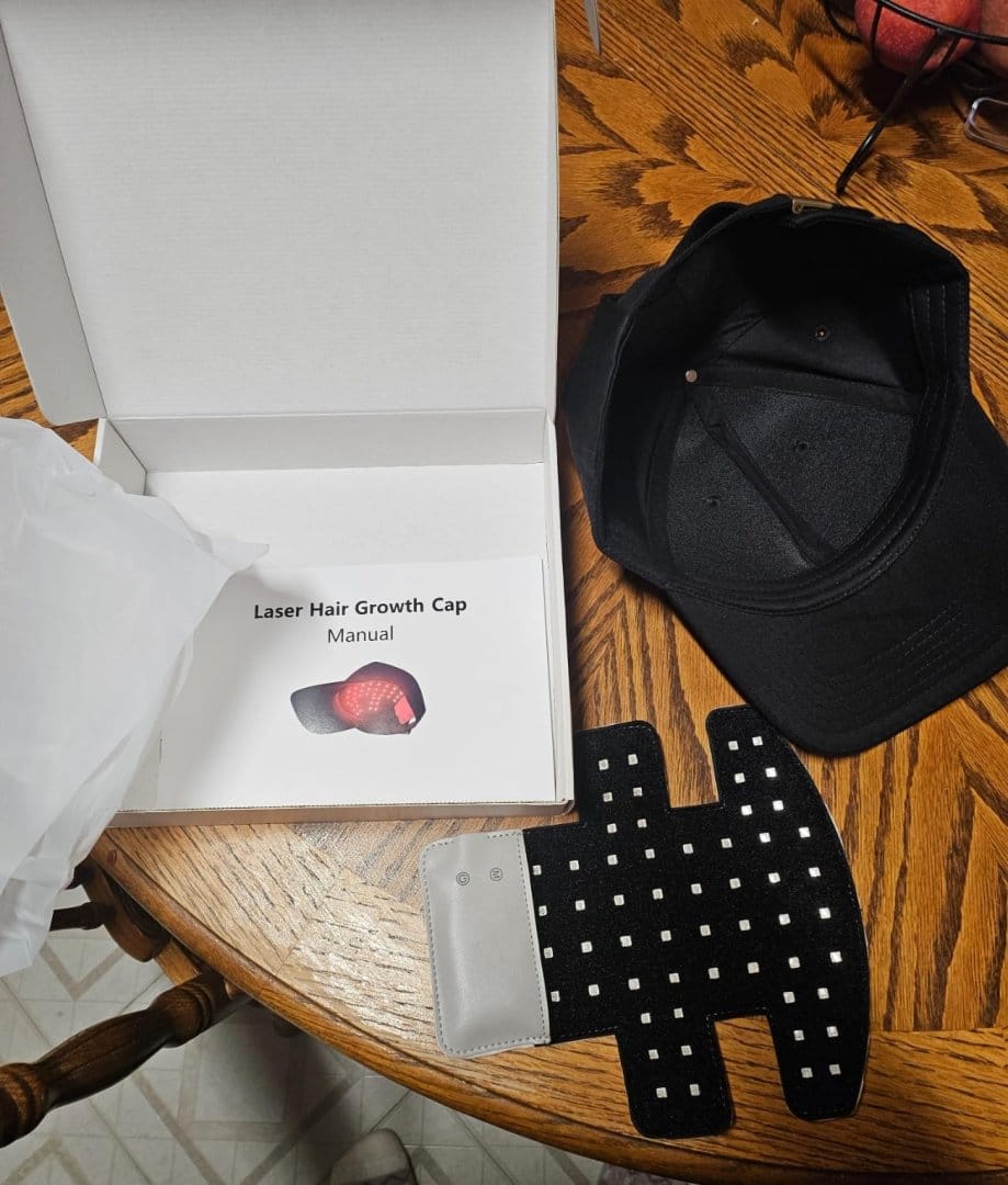 Customer photo review of LED Therapy Cap