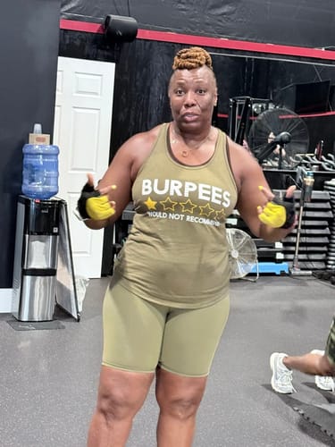 Customer photo review of Burpees Review Tank