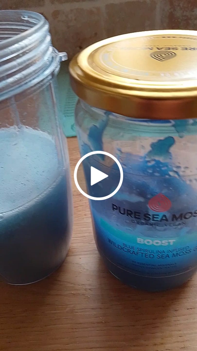 Customer video review of Boost - Blue Spirulina Infused Sea Moss Gel