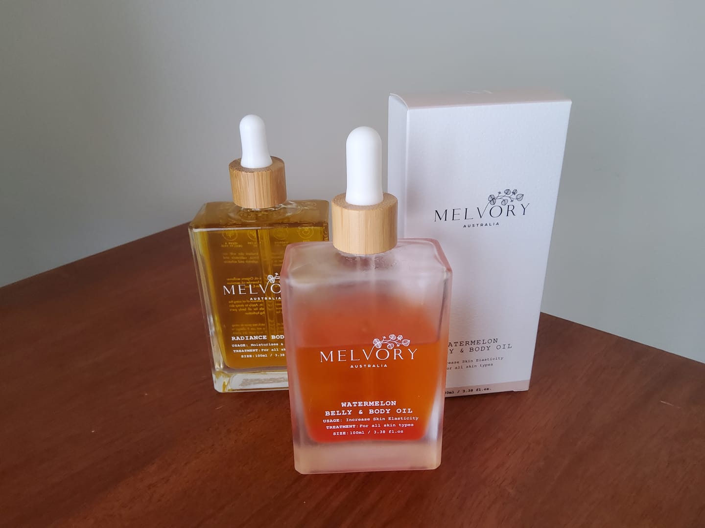 Customer photo review of New Watermelon Belly & Body Oil