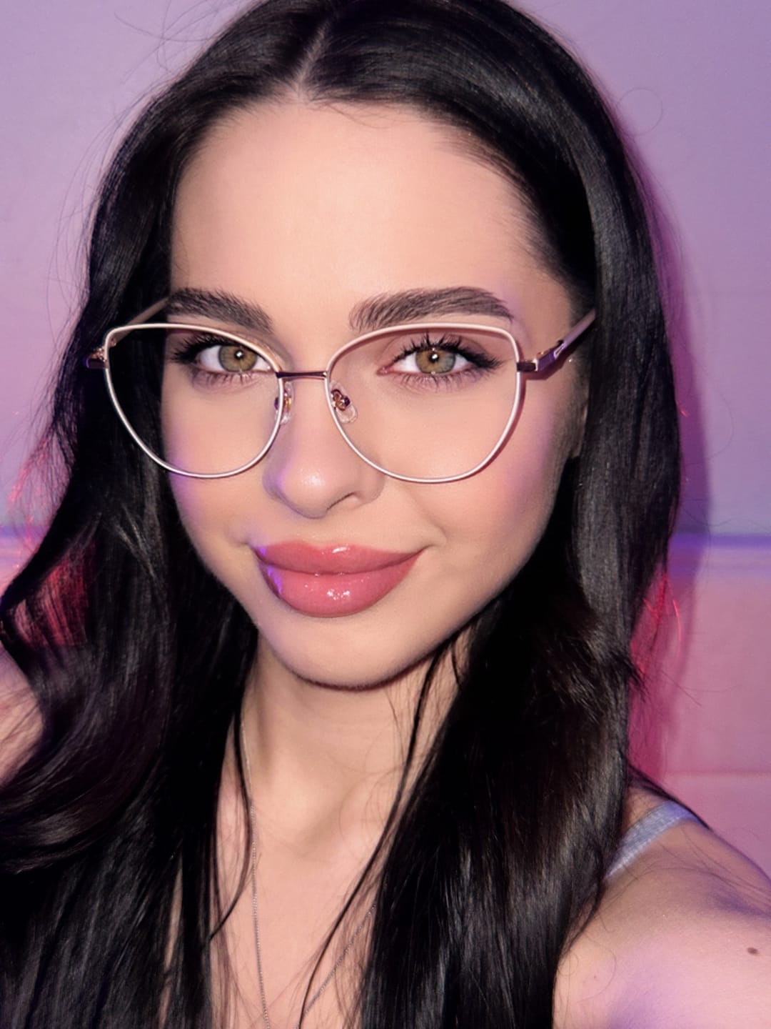 Customer photo review of Nicky Eyeglasses