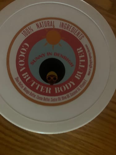 Customer photo review of Cocoa Butter Body Butter