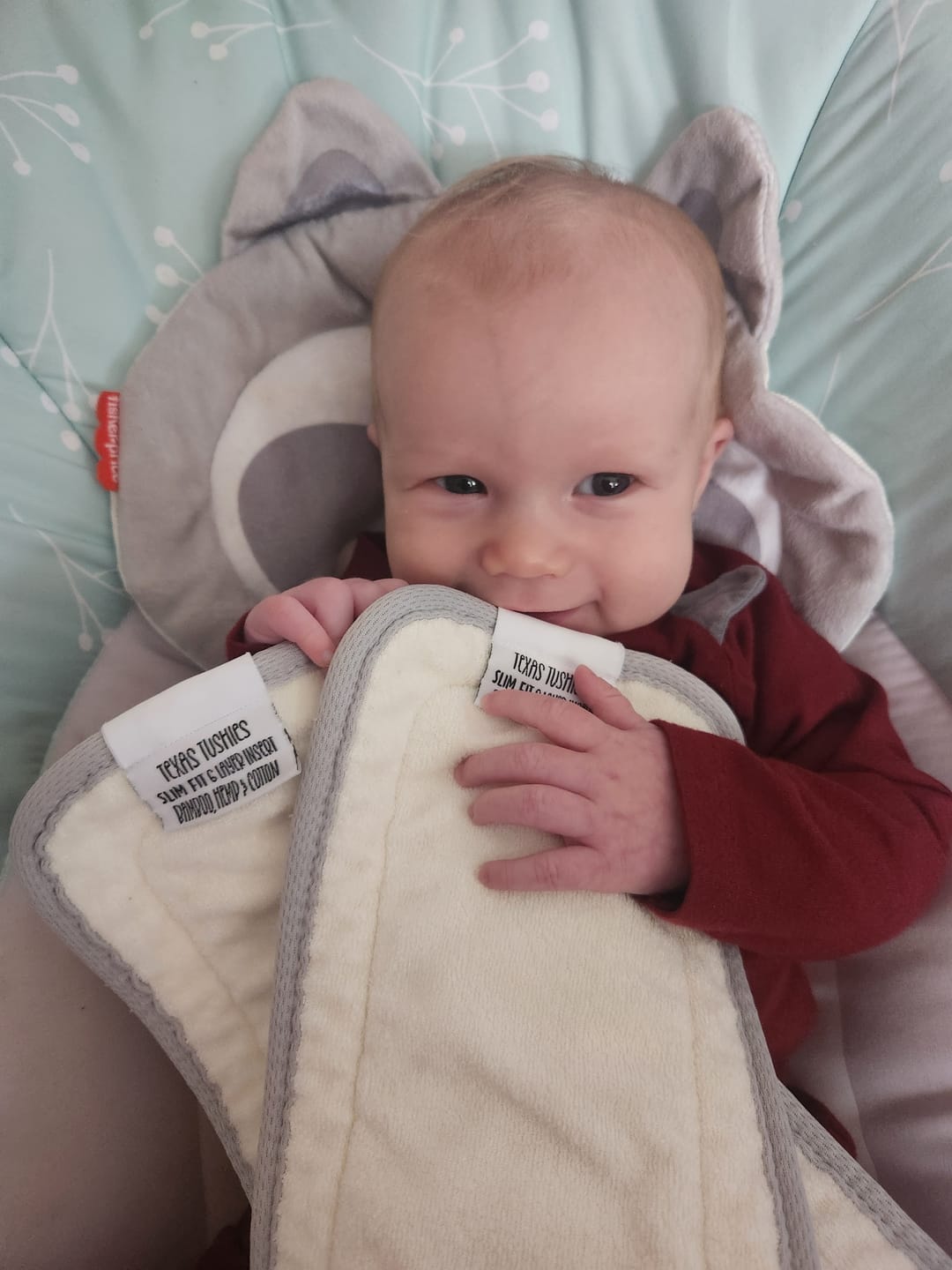 Customer photo review of Slim Fit - 6 layer Natural Fiber Cloth Diaper Inserts