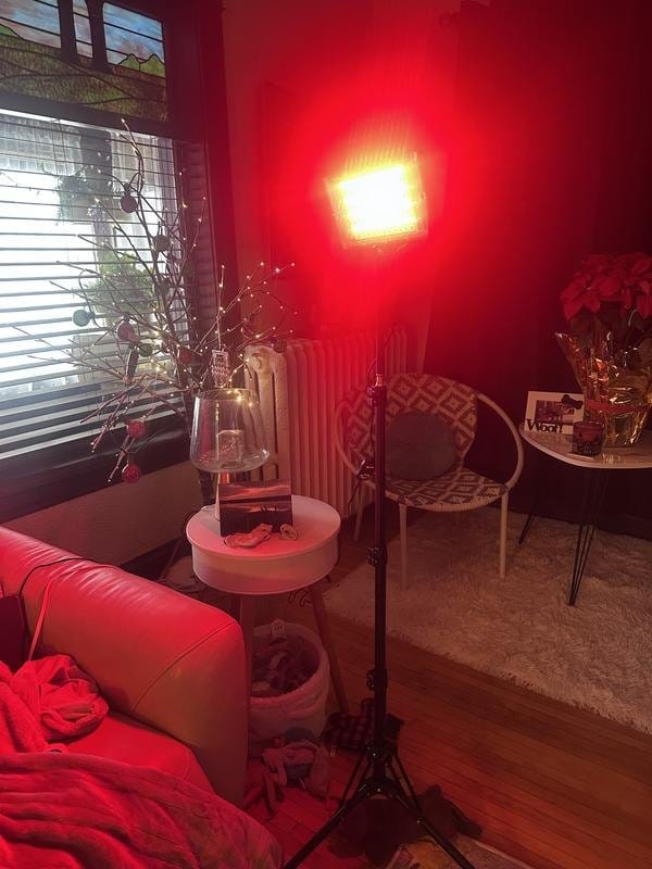 Customer photo review of Red and Infrared Light Therapy Lamp（Panel）With Stand