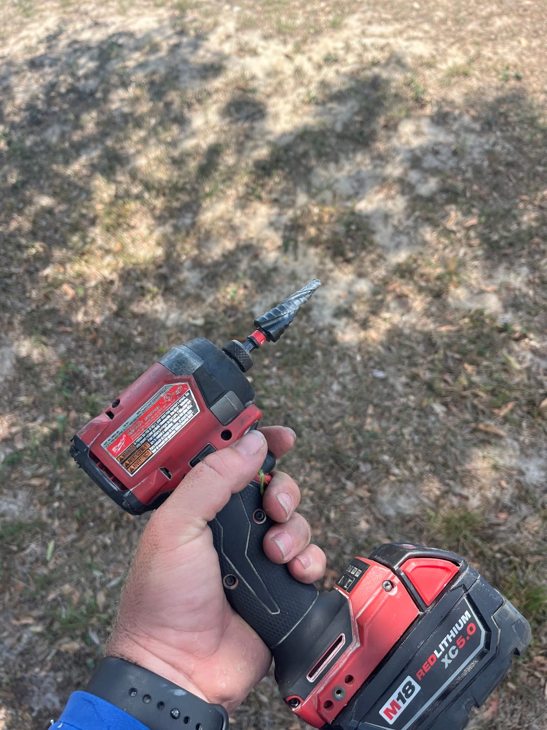 Customer photo review of EZARC Step Drill Bit Set for Metal, Stainless Steel, Aluminum, Plastic