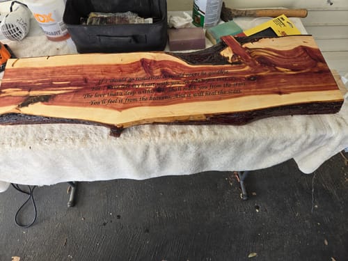 undefined review of 117 Uzar 16" Live Edge Bench Legs image 1 out of 1