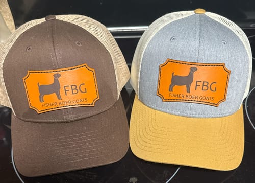 Customer photo review of Custom Leather Patch Hats Richardson 115 Laser Engraved
