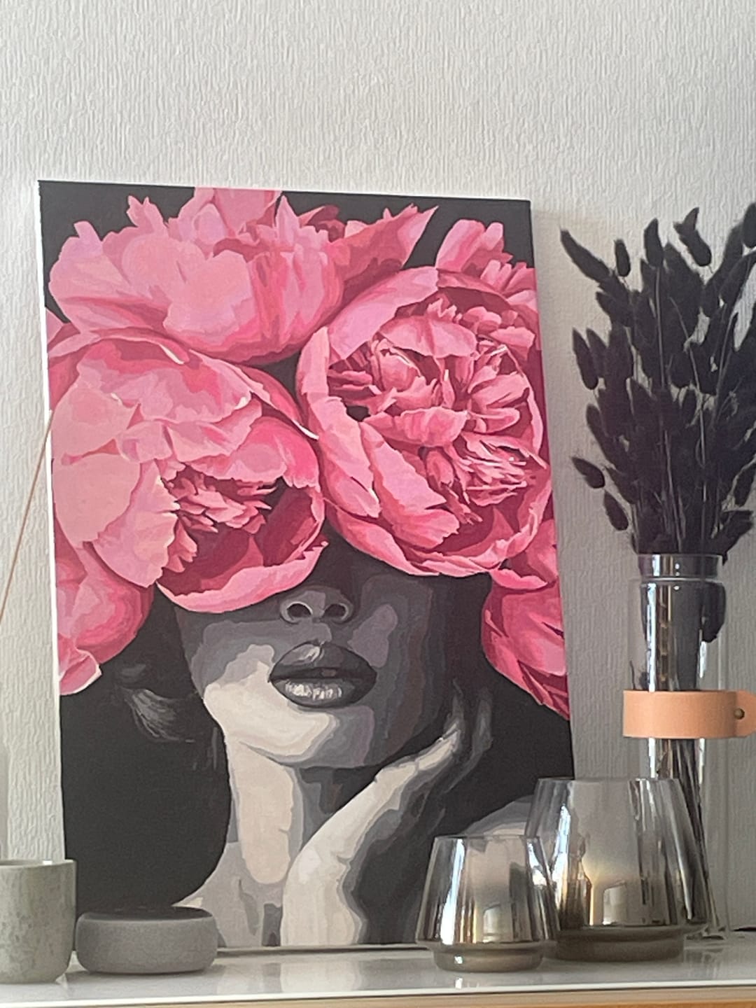 Customer photo review of Malen nach Zahlen - Noir Woman - Premium Painting