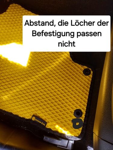 Customer photo review of Auto Fußmatten nach Maß - Vorne