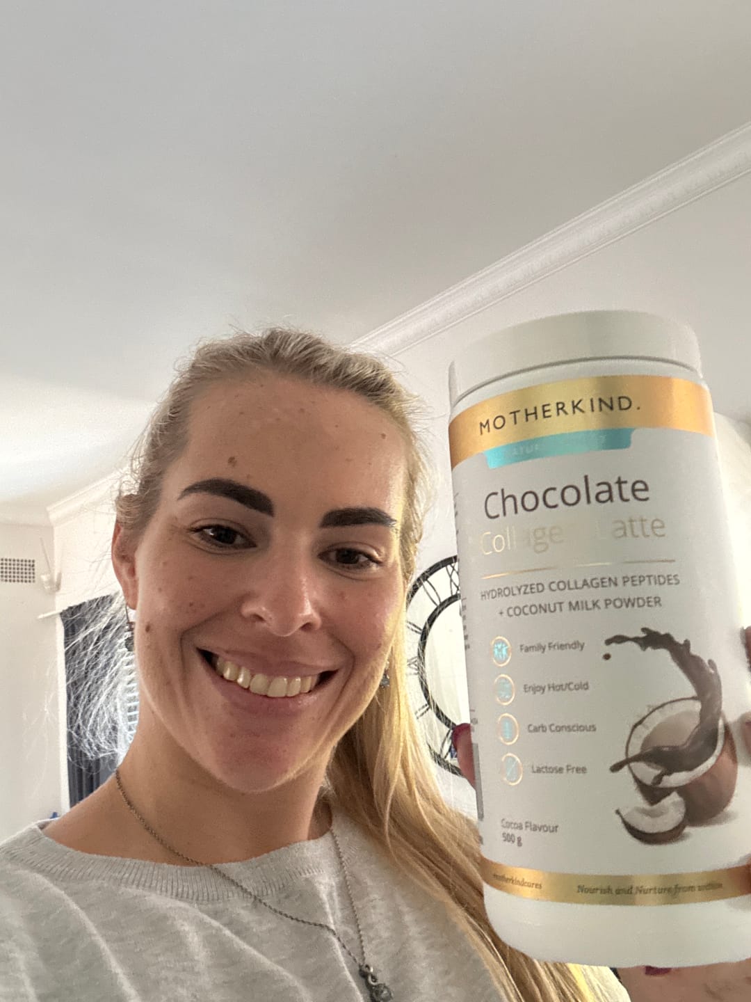 Customer photo review of Chocolate Collagen Latte