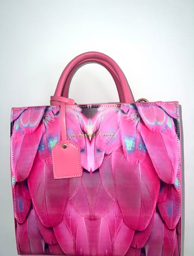 Customer photo review of The FEATHER TOTE BAG