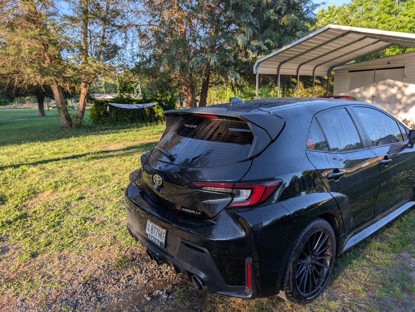 Customer photo review of 2019-Up Toyota GR Corolla | Corolla Hatchback CE Package Rear Roof Wing Spoiler