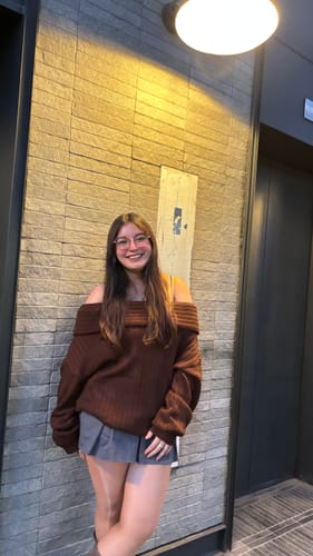 Customer photo review of SWEATER LINA CAFÉ