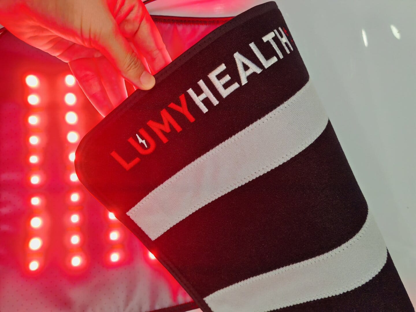 Customer photo review of LumyHealth Red Light Therapy Pad