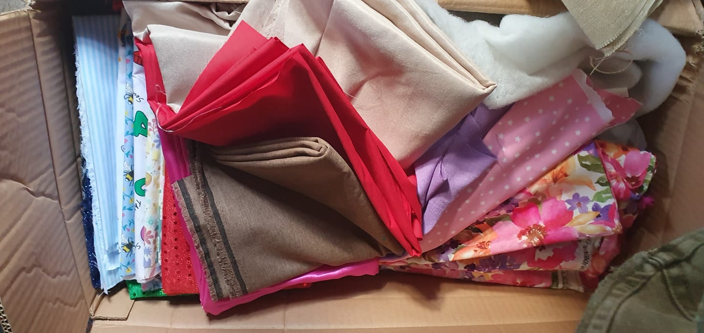 Customer photo review of Mystery Fabric Remnant Box