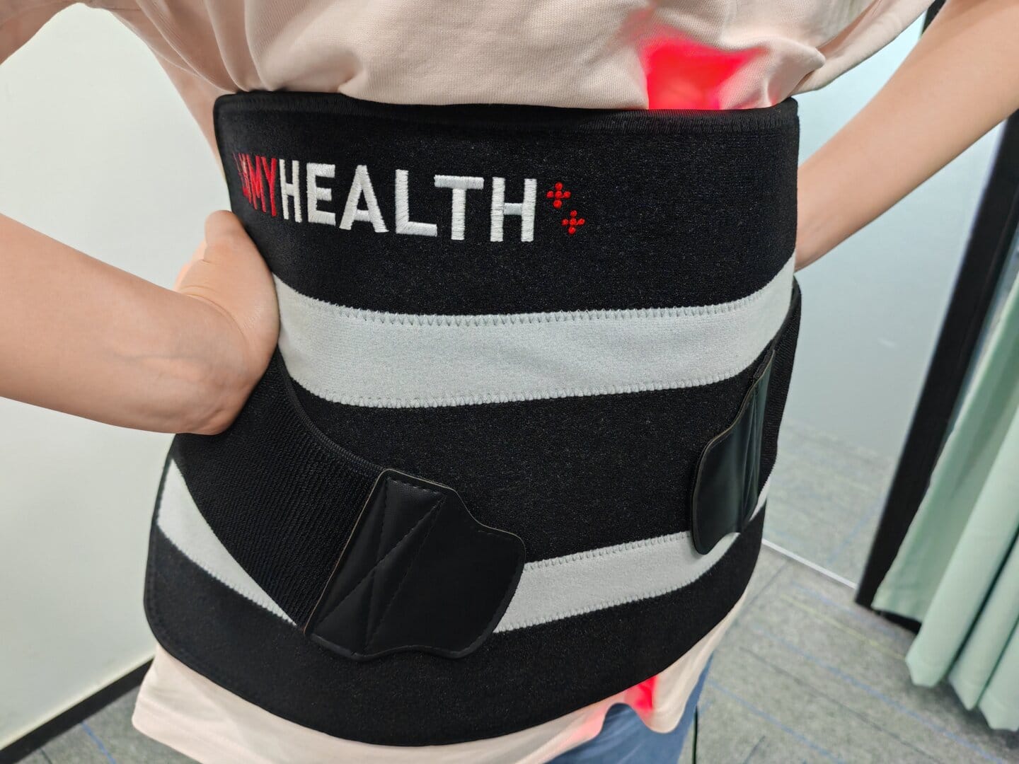 Customer photo review of LumyHealth Red Light Therapy Pad