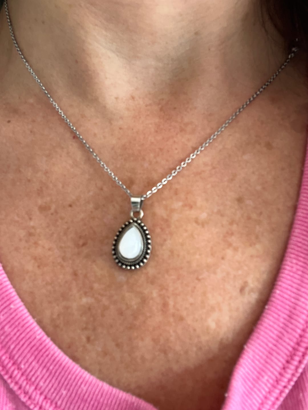 Customer photo review of Moon Diva Necklace