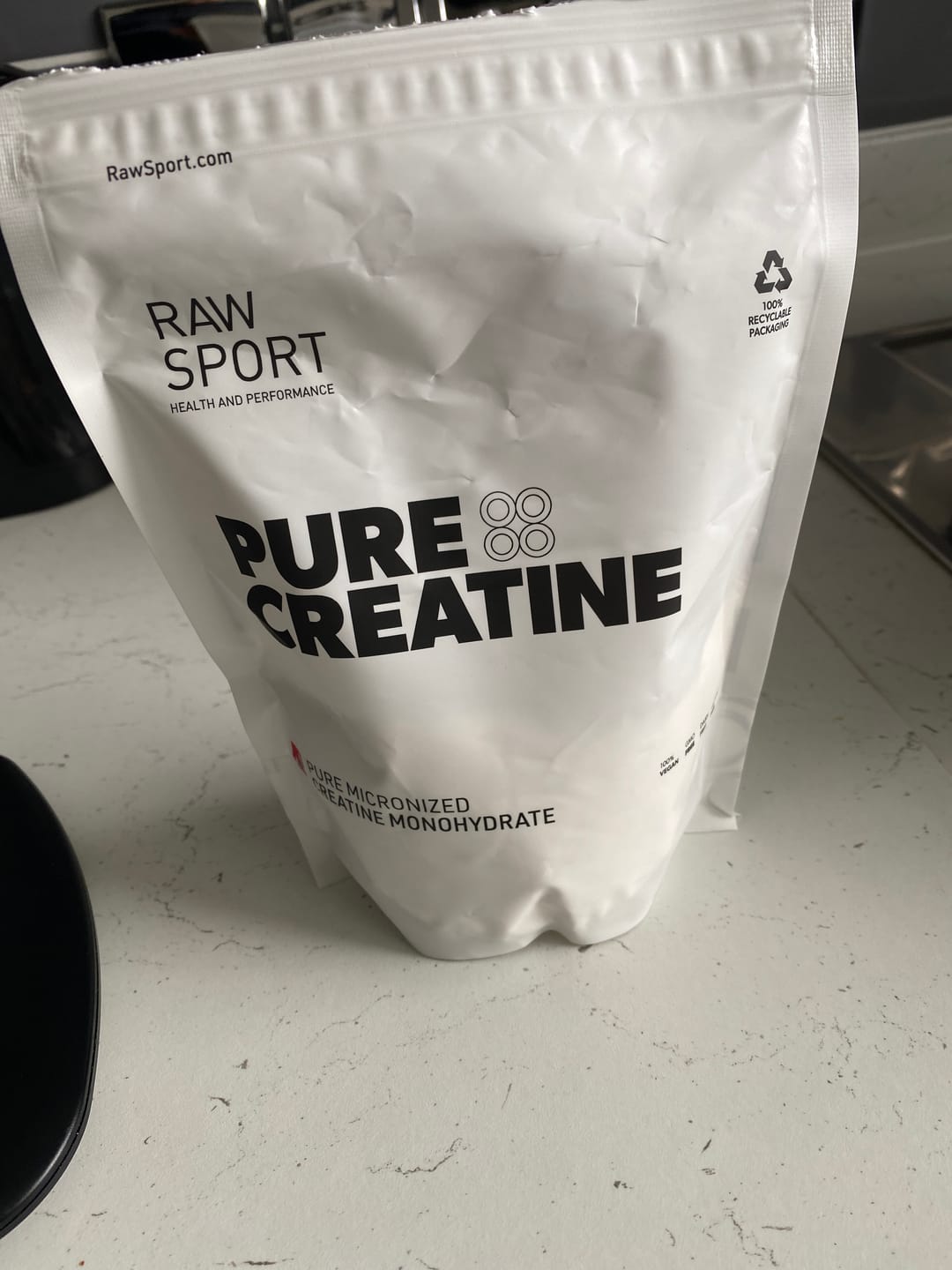 Customer photo review of Pure Creatine Monohydrate 250g