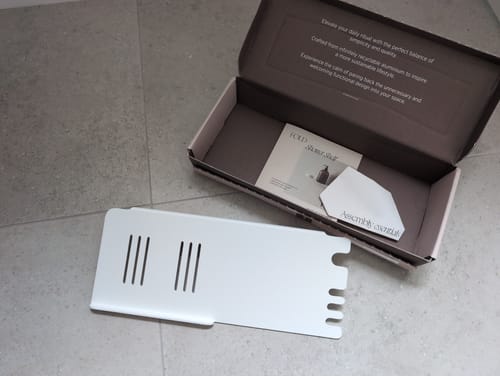 Customer photo review of FOLD Shower Shelf 280