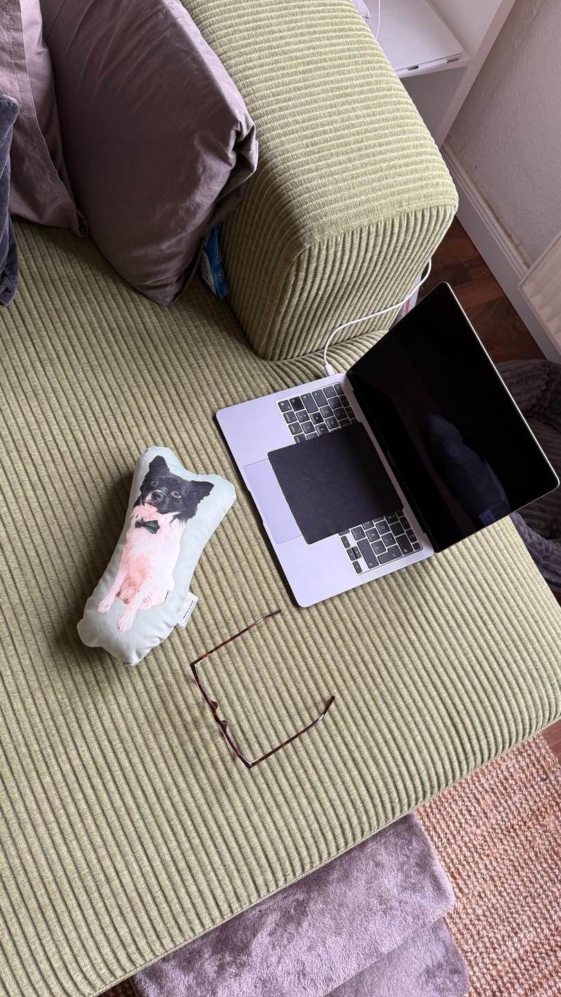 Customer photo review of Personalisiertes Hundekissen