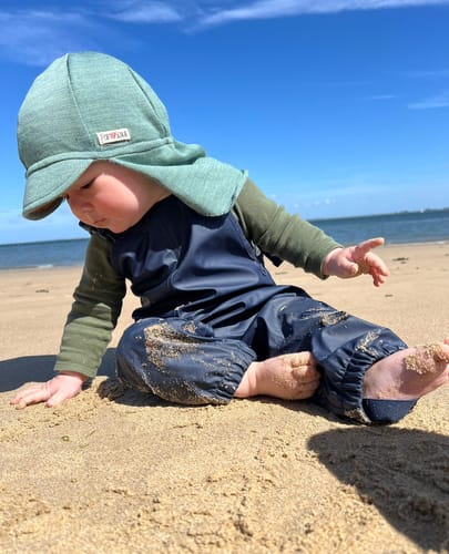 Customer photo review of Kinder Sonnenmütze Sommermerino