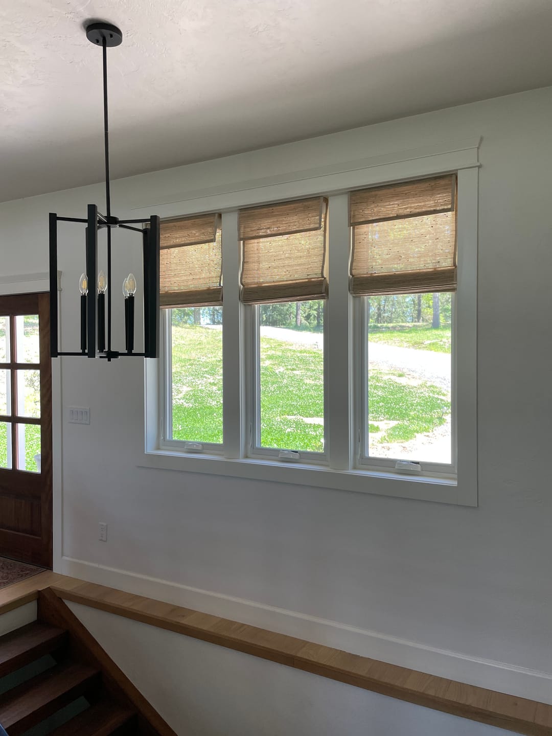 Customer photo review of SmartWings Motorized Woven Wood Shades 50%/70%/100% Blackout Orithyia