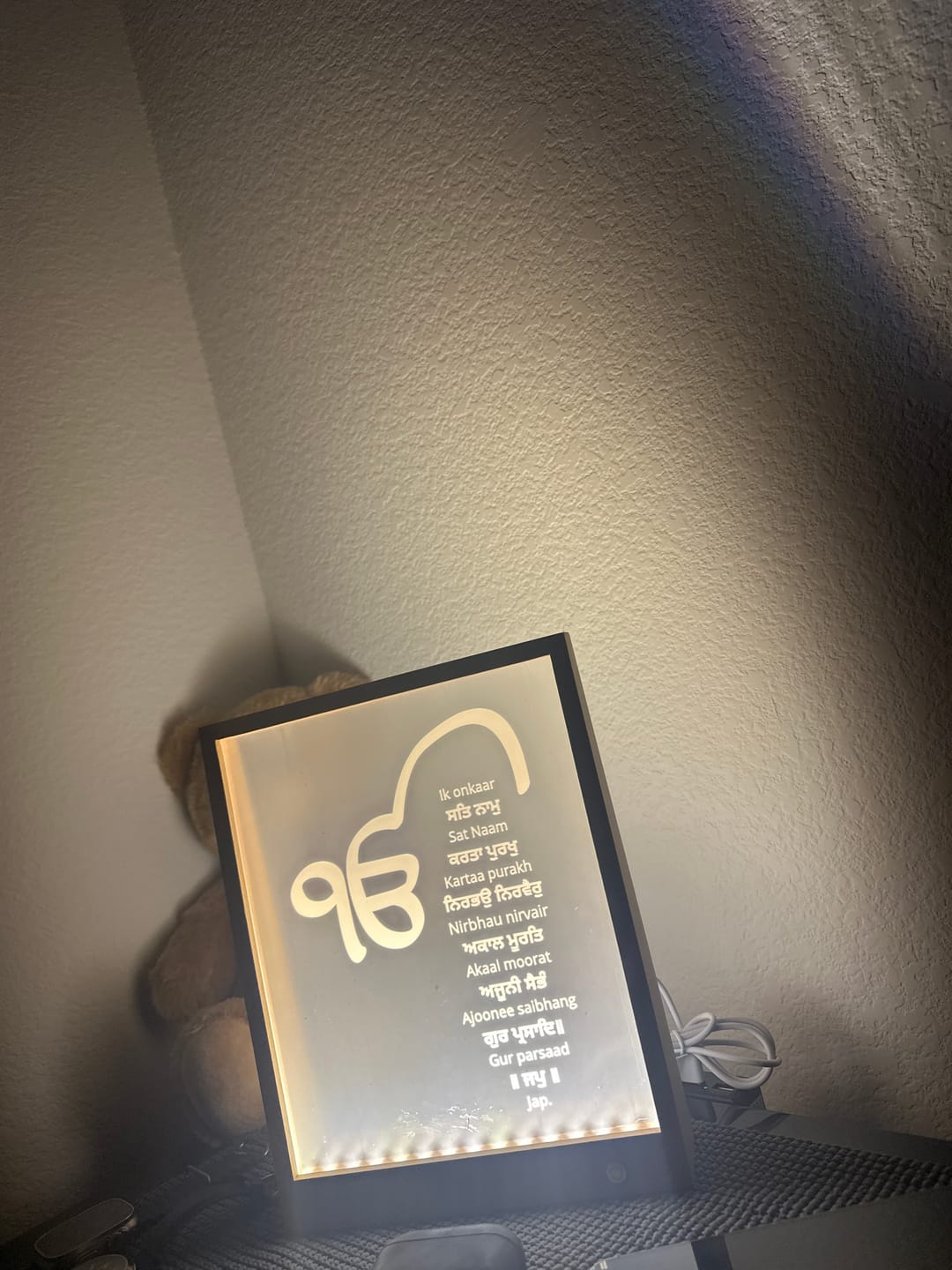 Customer photo review of Mool Mantar Light Frame