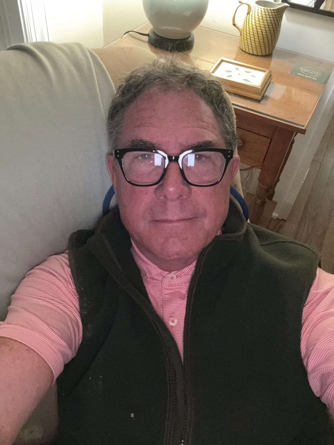 Customer photo review of Arlington Vest - British Green