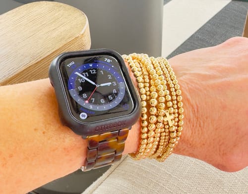 Customer photo review of cross juno bracelet (4mm)