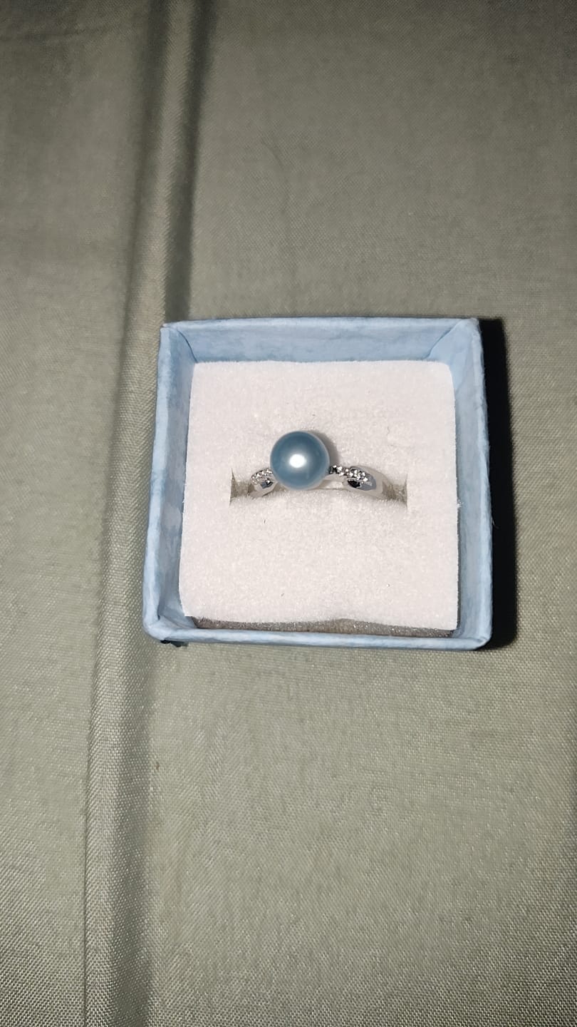 Customer photo review of DIY Mount Adjustable Ring - 925 Sterling Silver Pinched Classic