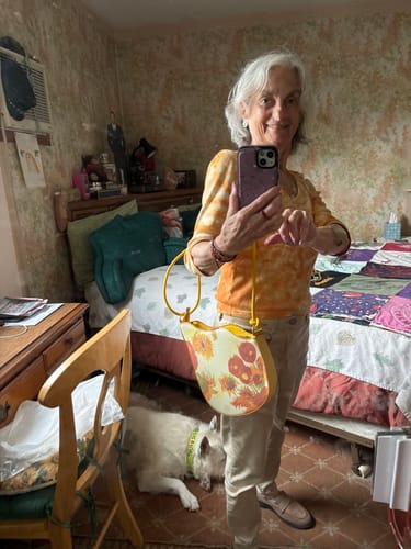 Customer photo review of Van Gogh sunflowers Saddle Bag