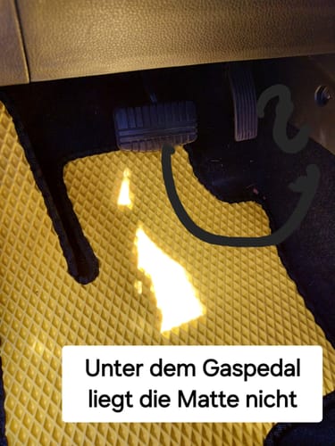 Customer photo review of Auto Fußmatten nach Maß - Vorne