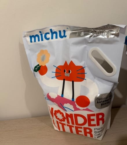 Customer photo review of Michu Wonder Litter - Plant-Based & Automatic-Box Friendly 2.5kg/6L