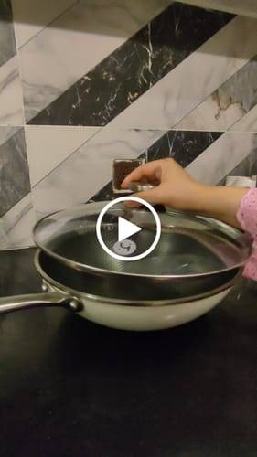 Customer video review of Lot Imported Double Ply Laser Crafted 30CM Pan