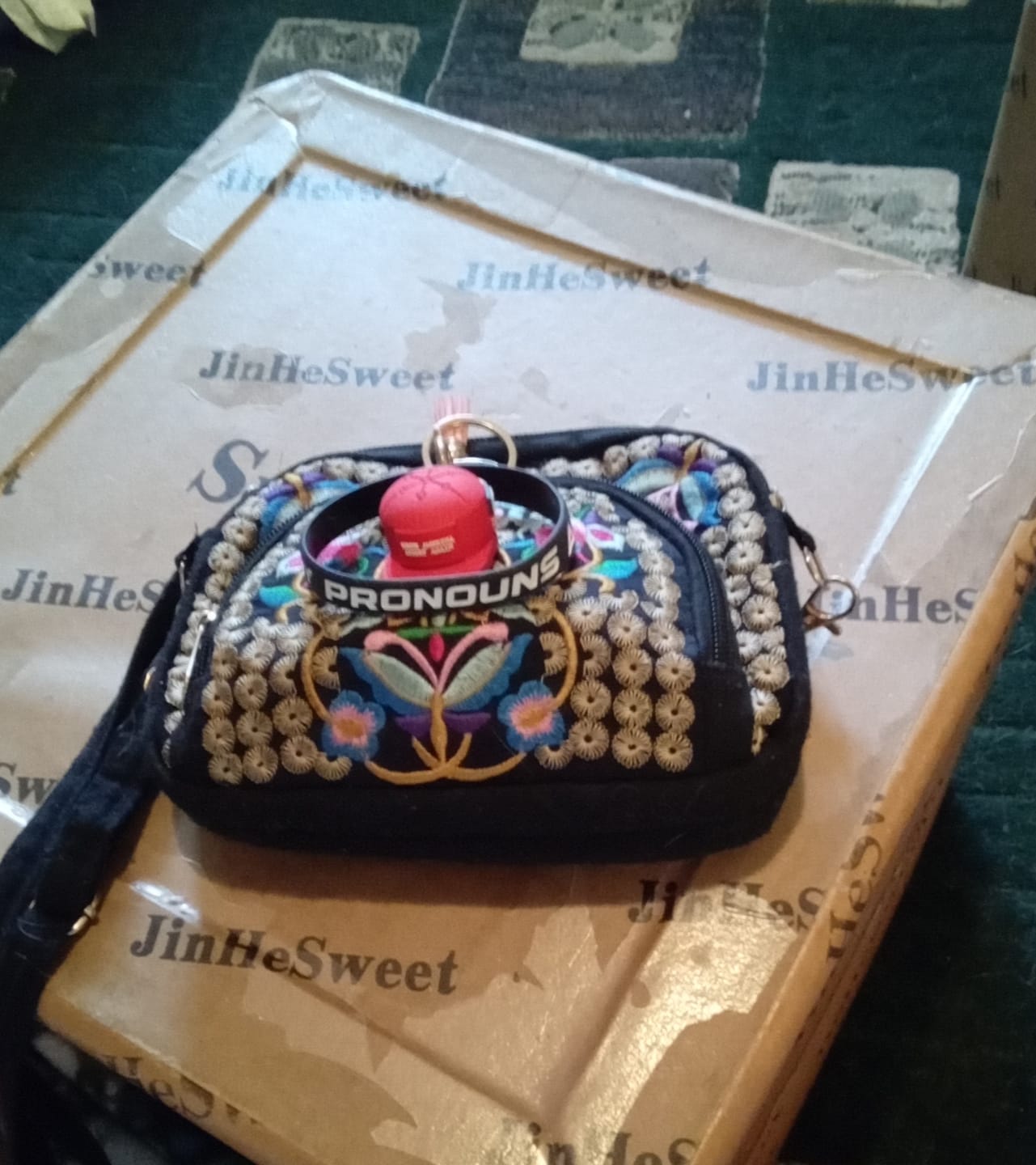 Customer photo review of MAGA Hat Keychain (Limited Edition)