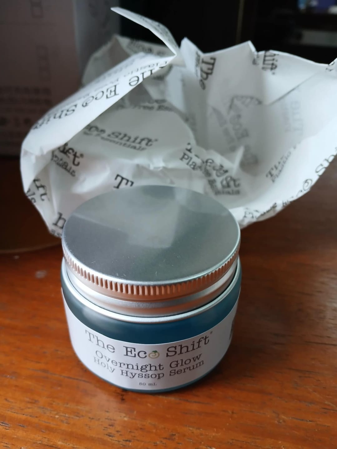 Customer photo review of Overnight Glow Holy Hyssop Face Serum 50g