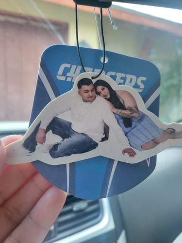 Customer photo review of Custom Car Air Freshener